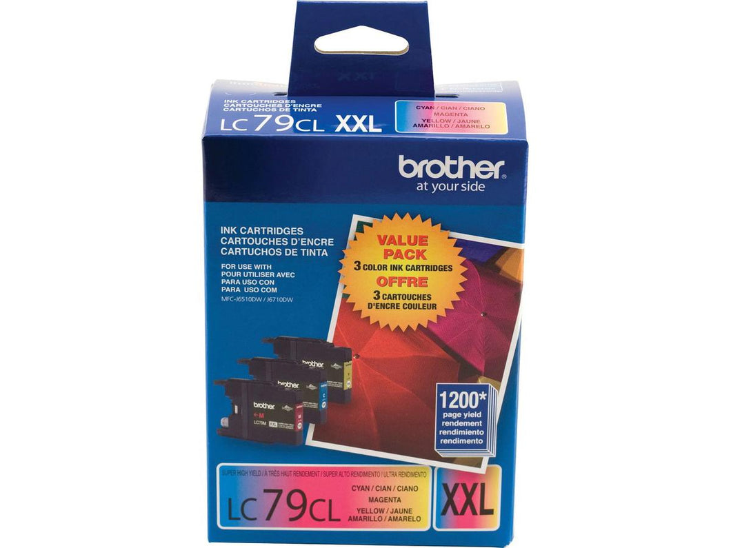 Brother Super High yield Ink Cartridge - Color 3pks - LC79 3PKS
