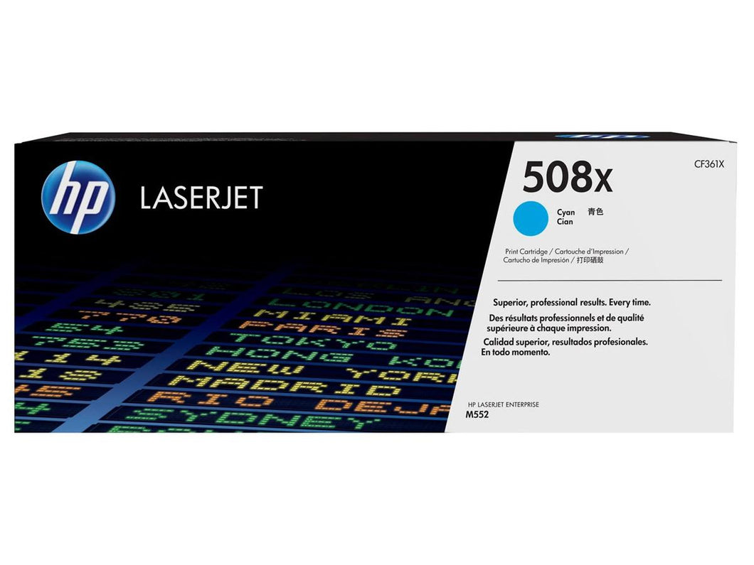 Hp Inc. 508x Cyan Laserjet Toner Cartridge CF361X