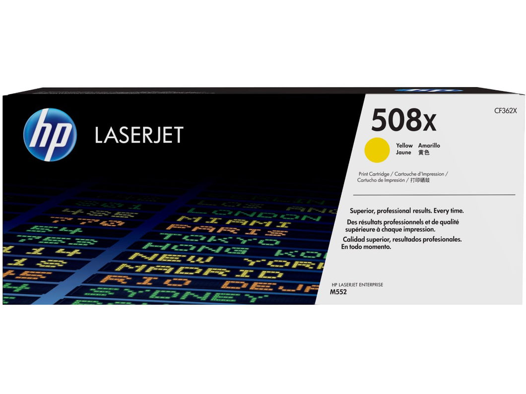 Hp Inc. 508x Yellow Laserjet Toner Cartridge CF362X
