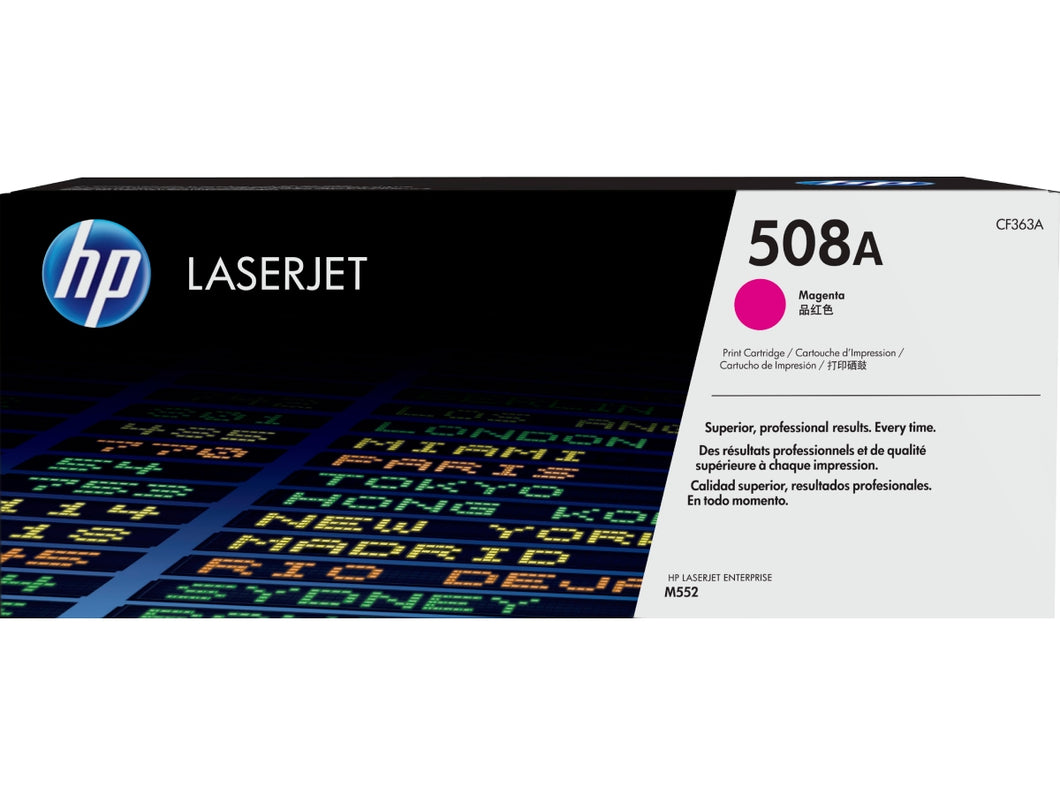 Hp Inc. 508a Magenta Laserjet Toner Cartridge CF363A