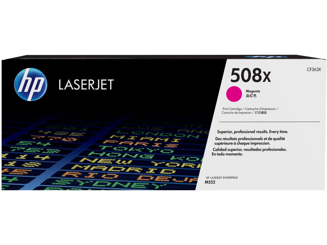 Hp Inc. 508x Magenta Laserjet Toner Cartridge CF363X