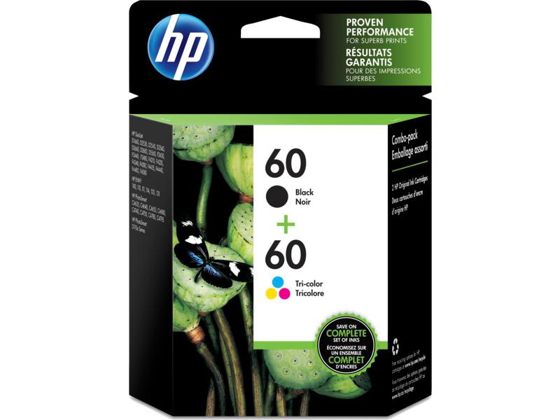 Hp Inc. 60 Tri-color/black Ink Cartridge Combo 2-pack