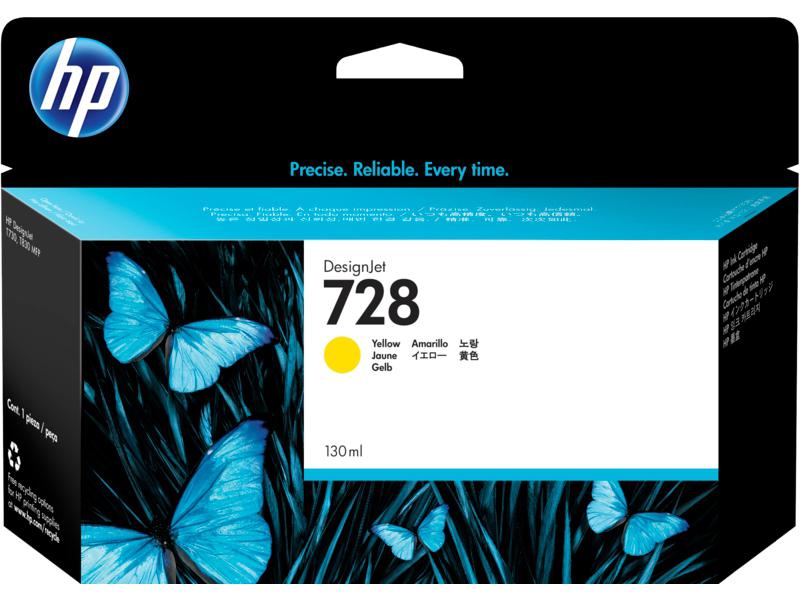 Hp Inc. 728 130-ml Yellow Ink F9J65A