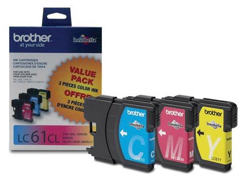 Brother LC61 Tricolor 3 PACK