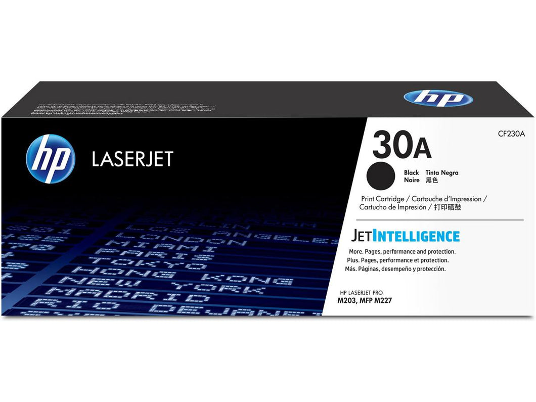 Hp Inc. 30a Black Laserjet Toner Cartridge CF230A