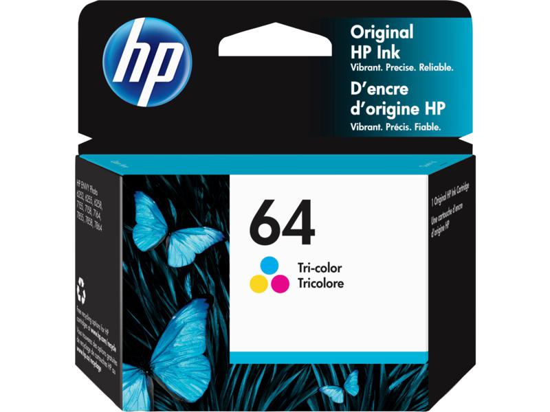 Hp Inc. 64 Tri-colour Original Ink Cart N9J89AN#140
