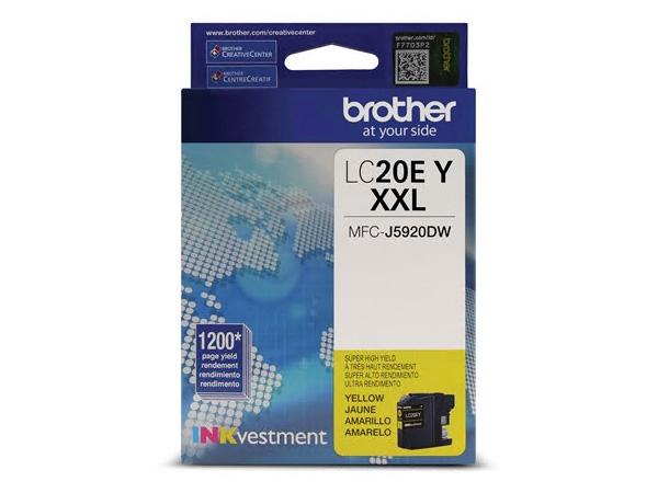 Brother LC20EYS INKvestment Super High Yield (XXL Series) Yellow Ink Cartridge