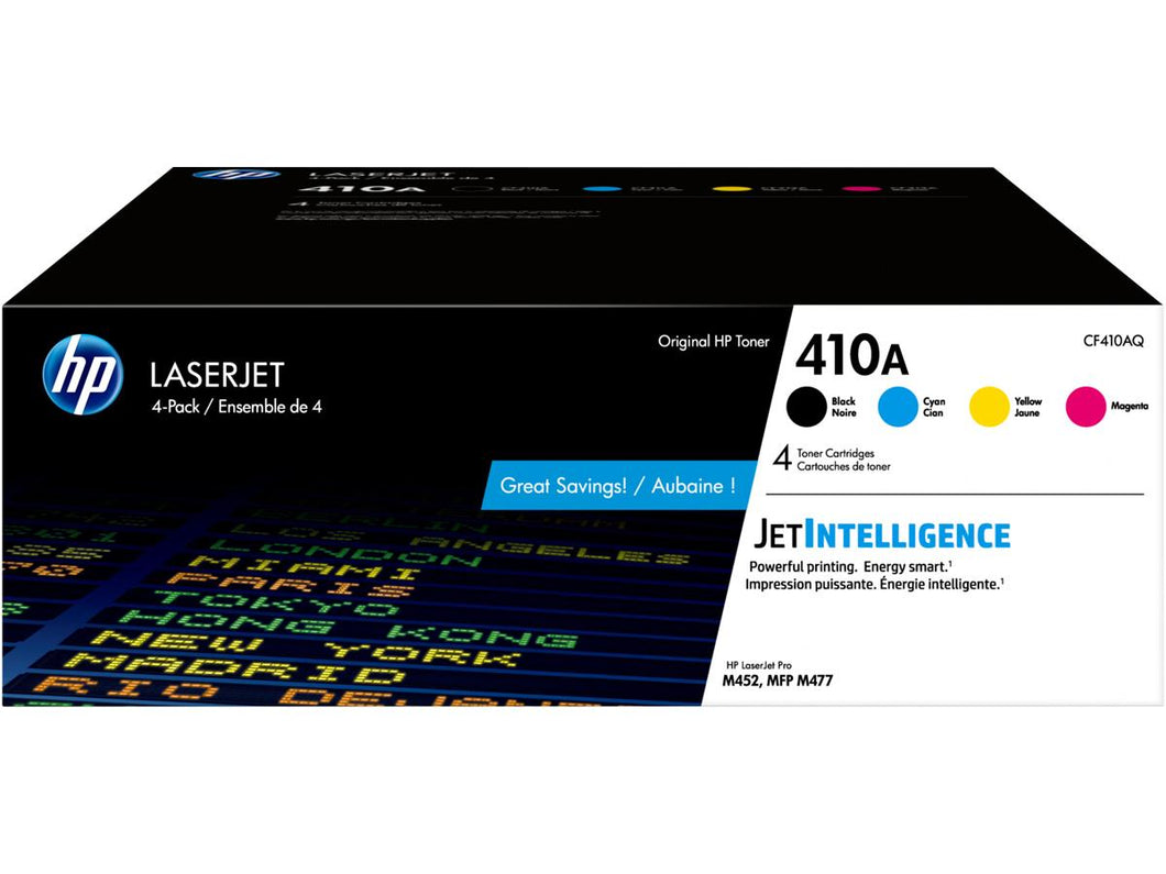 HP 410A (CF410AQ) CYMK Original LaserJet Toner Cartridge