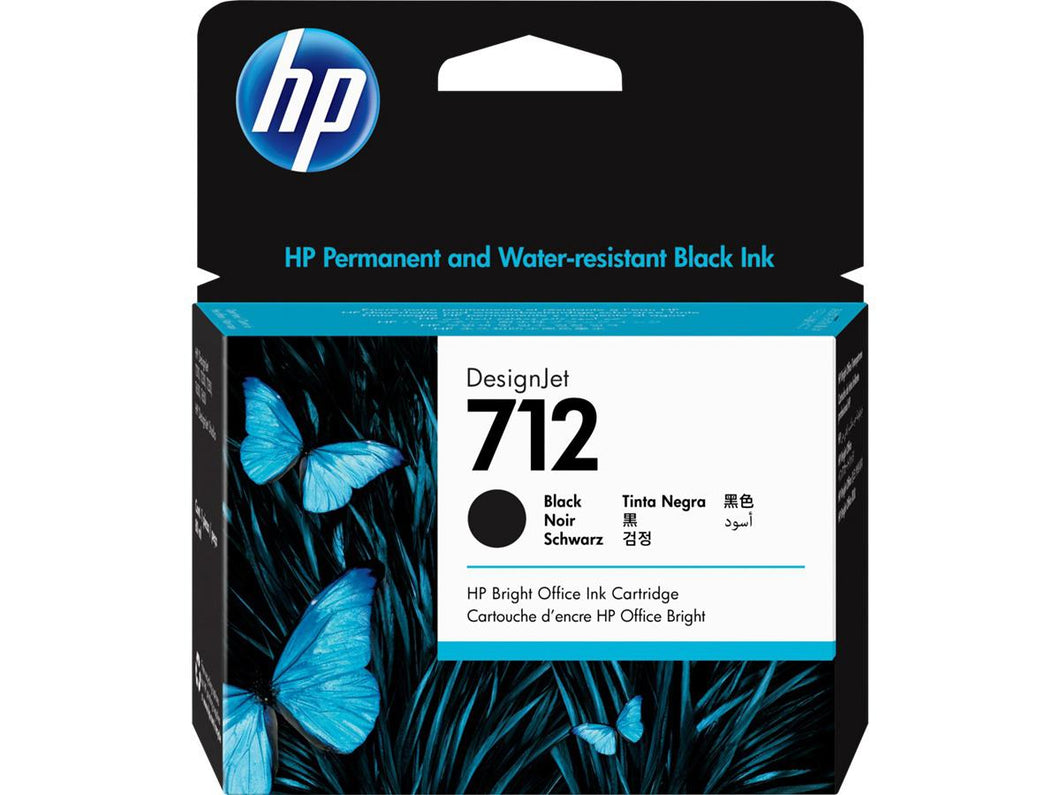 Hp Inc. 712 80ml Black Ink Cartridge 3ED71A