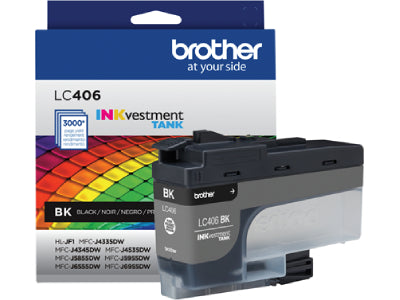 Brother Inkvestment Black Ink Cartridge - LC406BKS