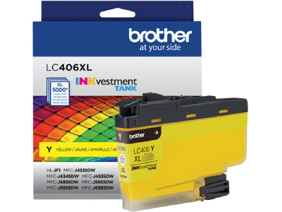 Brother Inkvestment Yellow Ink Cartridge - LC406XLYS