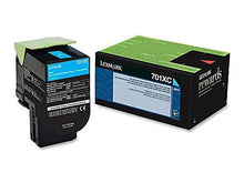 Load image into Gallery viewer, Lexmark 70C1XC0 Cyan Extra High Yield Return Program Toner Cartridge
