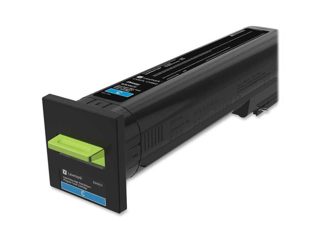 Lexmark Cx825, Cx860 Cyan Extra High Yield Return Program Toner Cartridge 82K1XC0