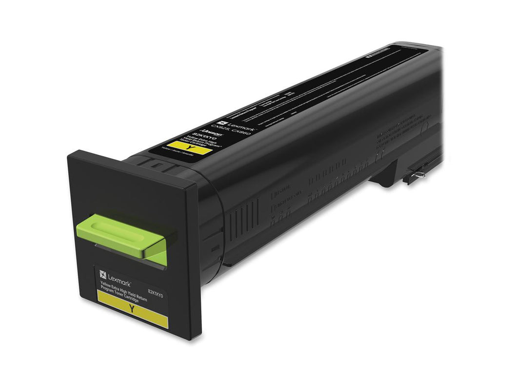 Lexmark Cx825, Cx860 Yellow Extra High Yield Return Program Toner Cartridge 82K1XY0