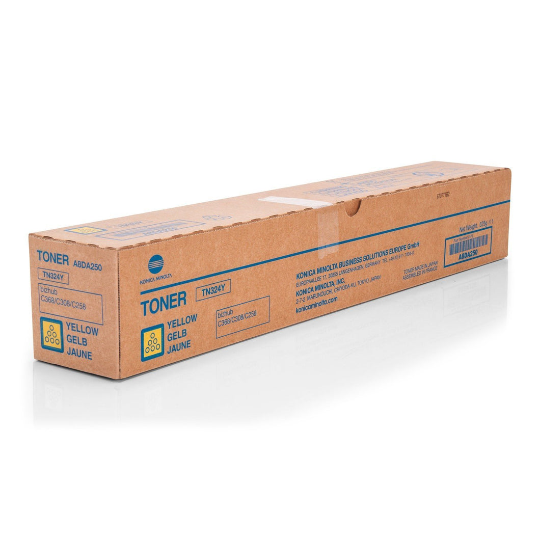 Konica Copier/fax Supplies Konica Minolta A8da230 Yellow Toner. - TN324Y