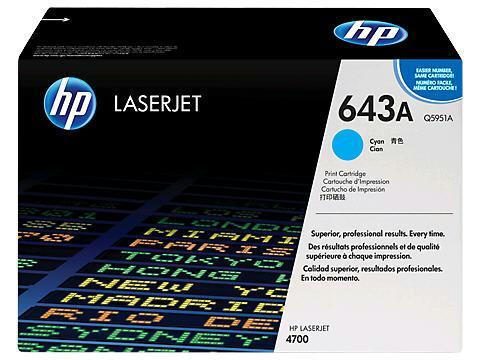Hp Inc. Hp 643a Cyan Original Laserjet Toner Cartridge