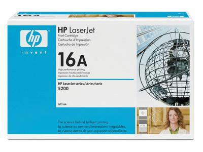 Hp Inc. Hp 16a (q7516a) Black Original Laserjet Toner Cartridge