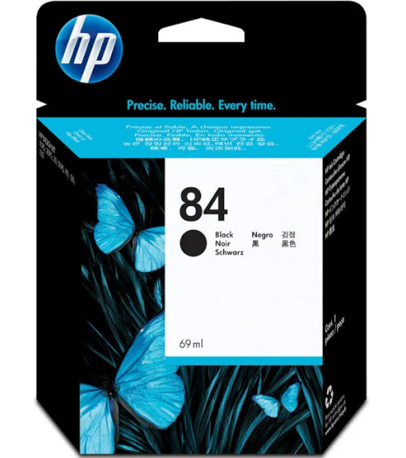 P 84 (C5016A) Black DesignJet Ink Cartridge