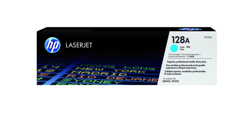 HP Colour LaserJet Pro CM1415, CP1525NW (HP 128A) - Toner Cartridge, Cyan